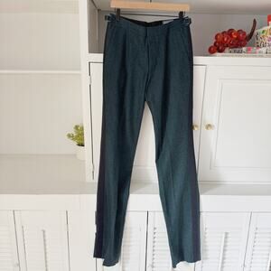 Bonobos Dark Green Tweed Wool Silk Slim Fit Tuxedo Pants Size 31x37